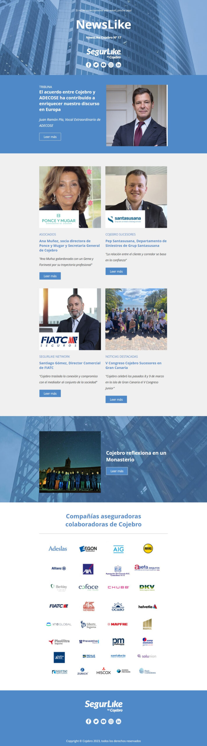 Cojebro Newsletter