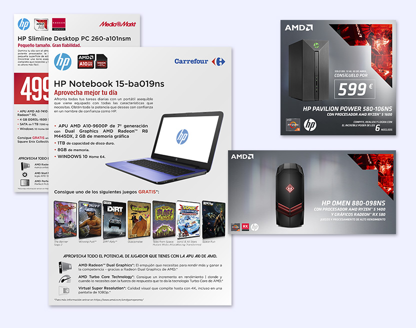 Cartelería para AMD