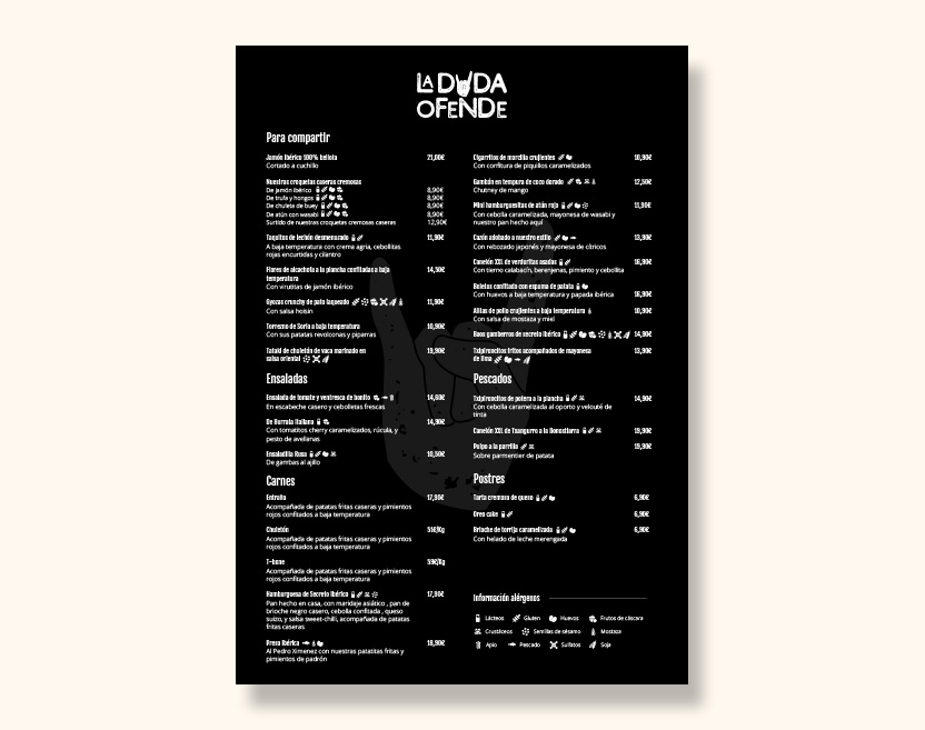 Imagen de carta de La Duda Ofende