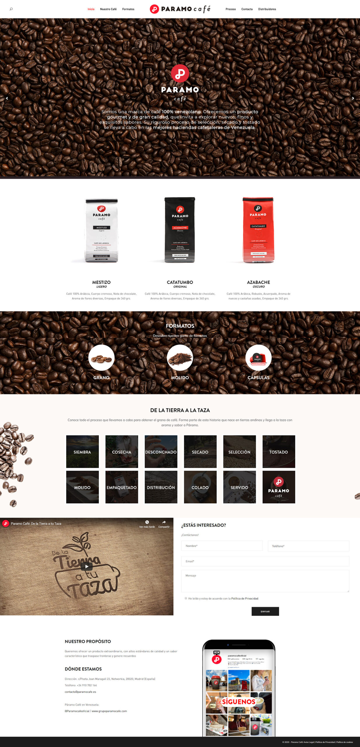 Paramo Cafe web