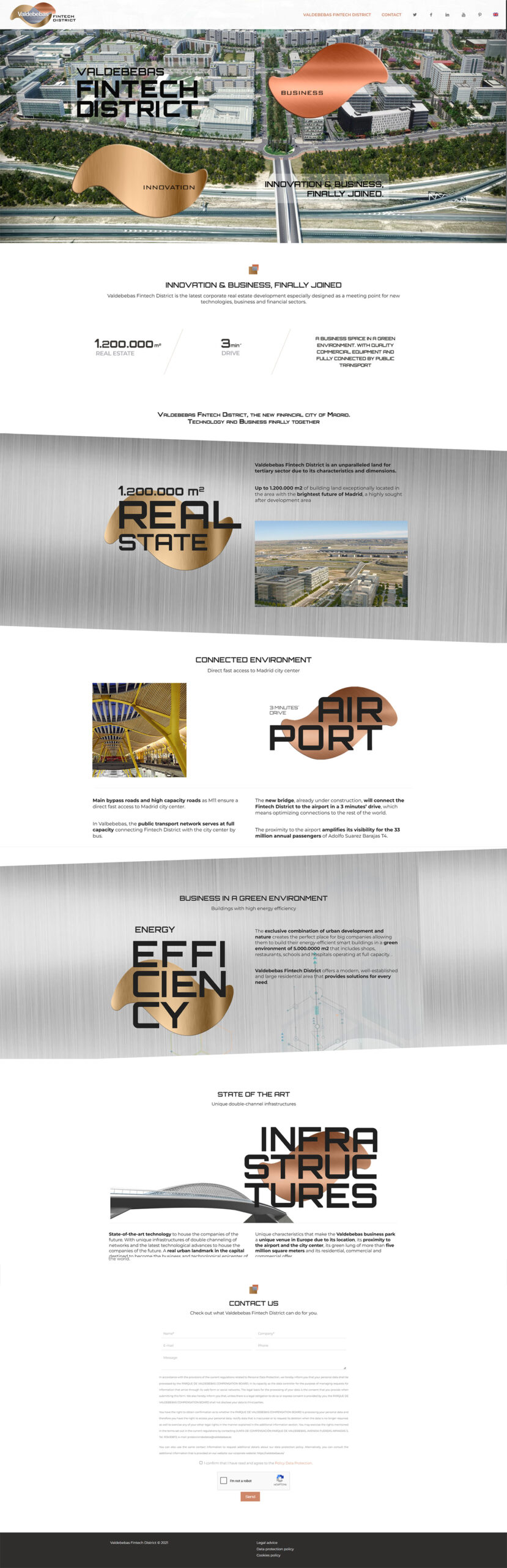 Valdebebas Fintech District web